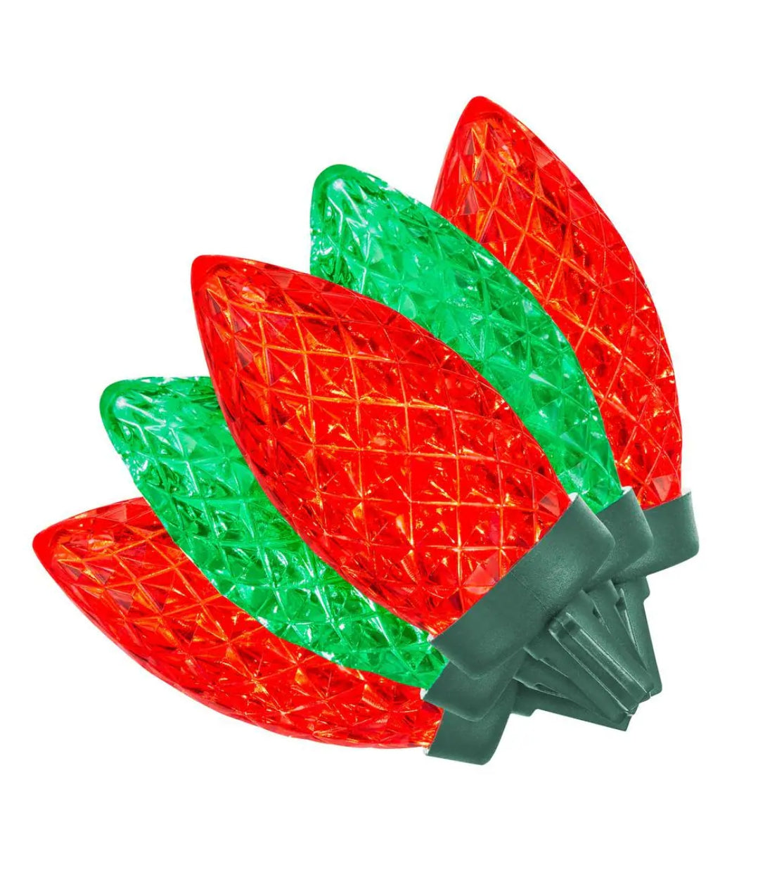 100 Count Faceted C9 LED Lights