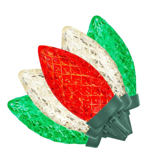 100 Count Faceted C9 LED Lights