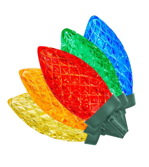 100 Count Faceted C9 LED Lights
