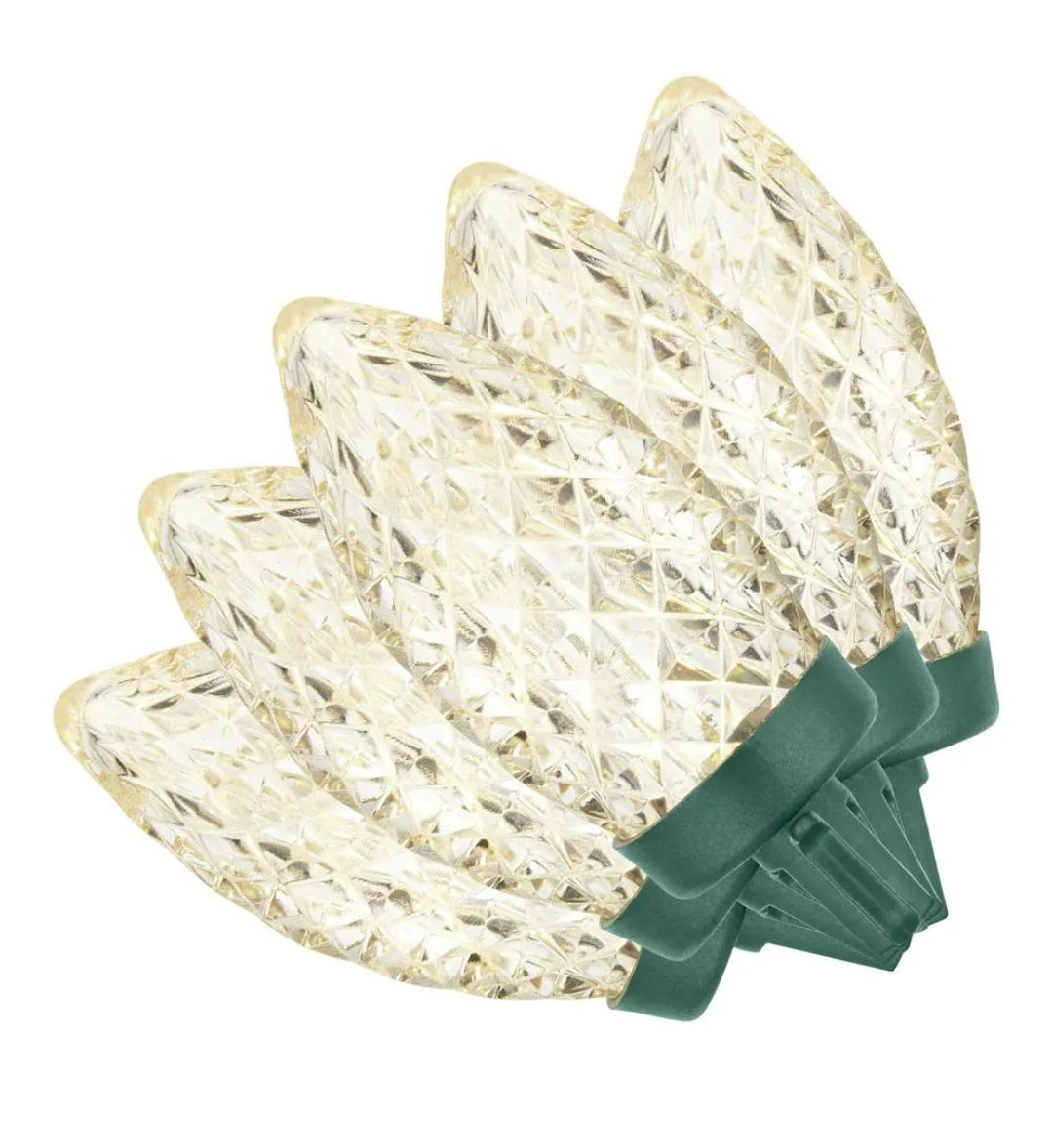 100 Count Faceted C9 LED Lights
