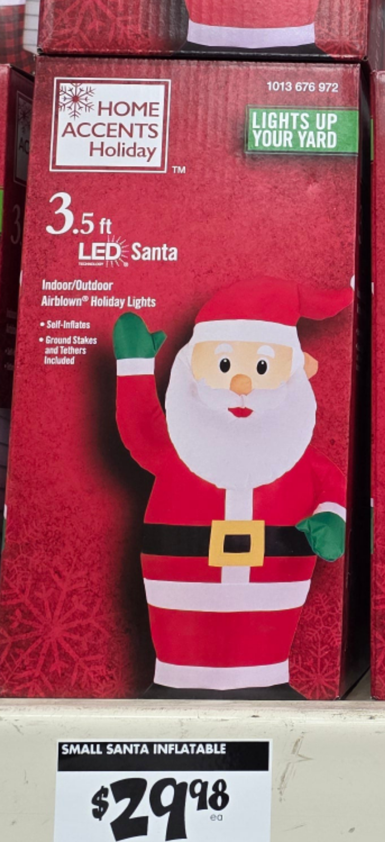 3.5 ft LED Santa