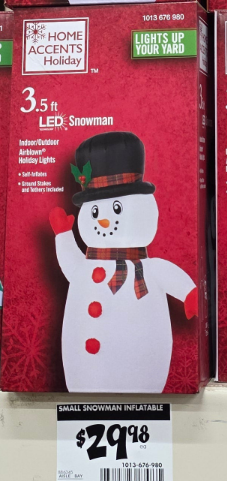 3.5 ft LED Snowman