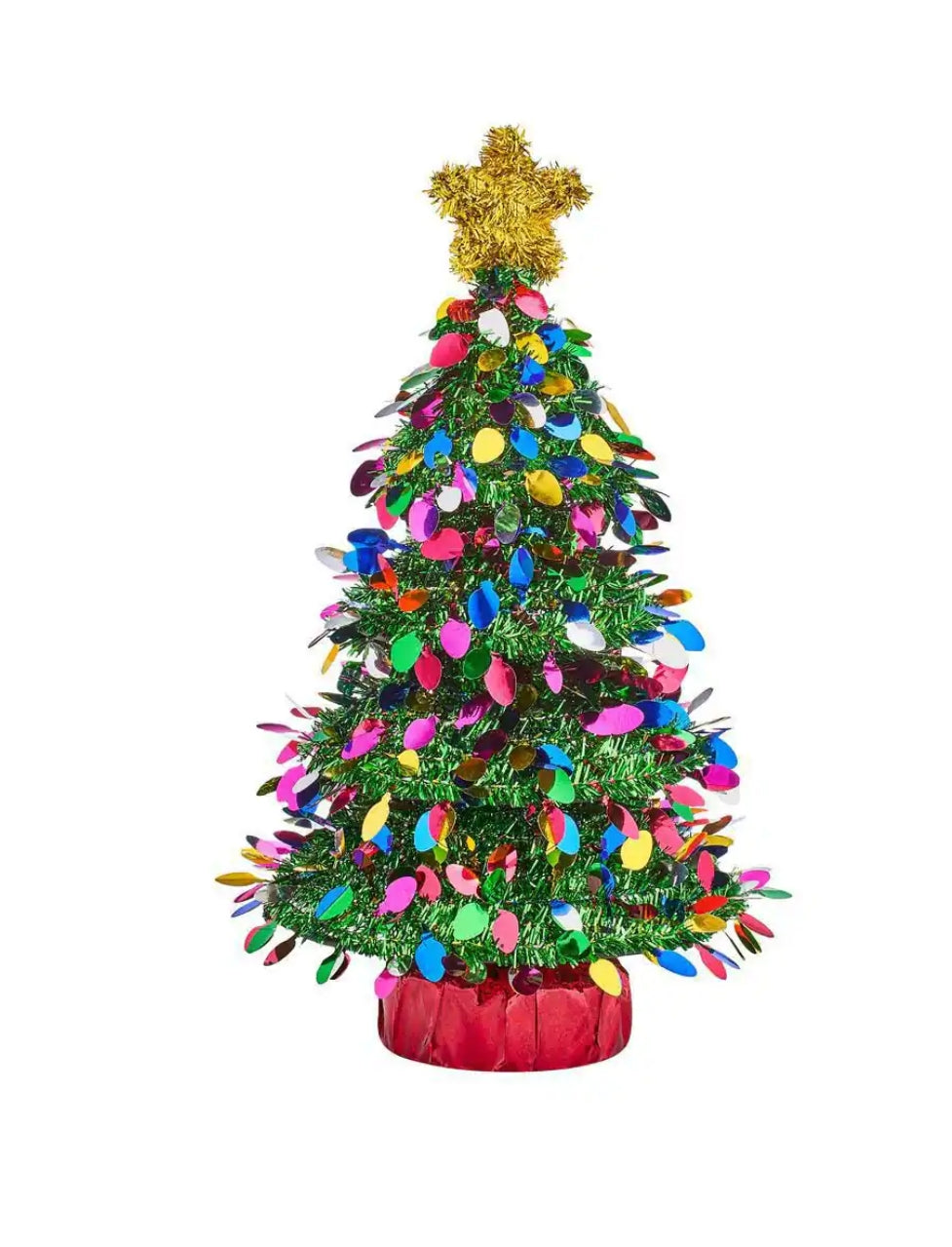 16.5 in Tinsel Christmas Tree