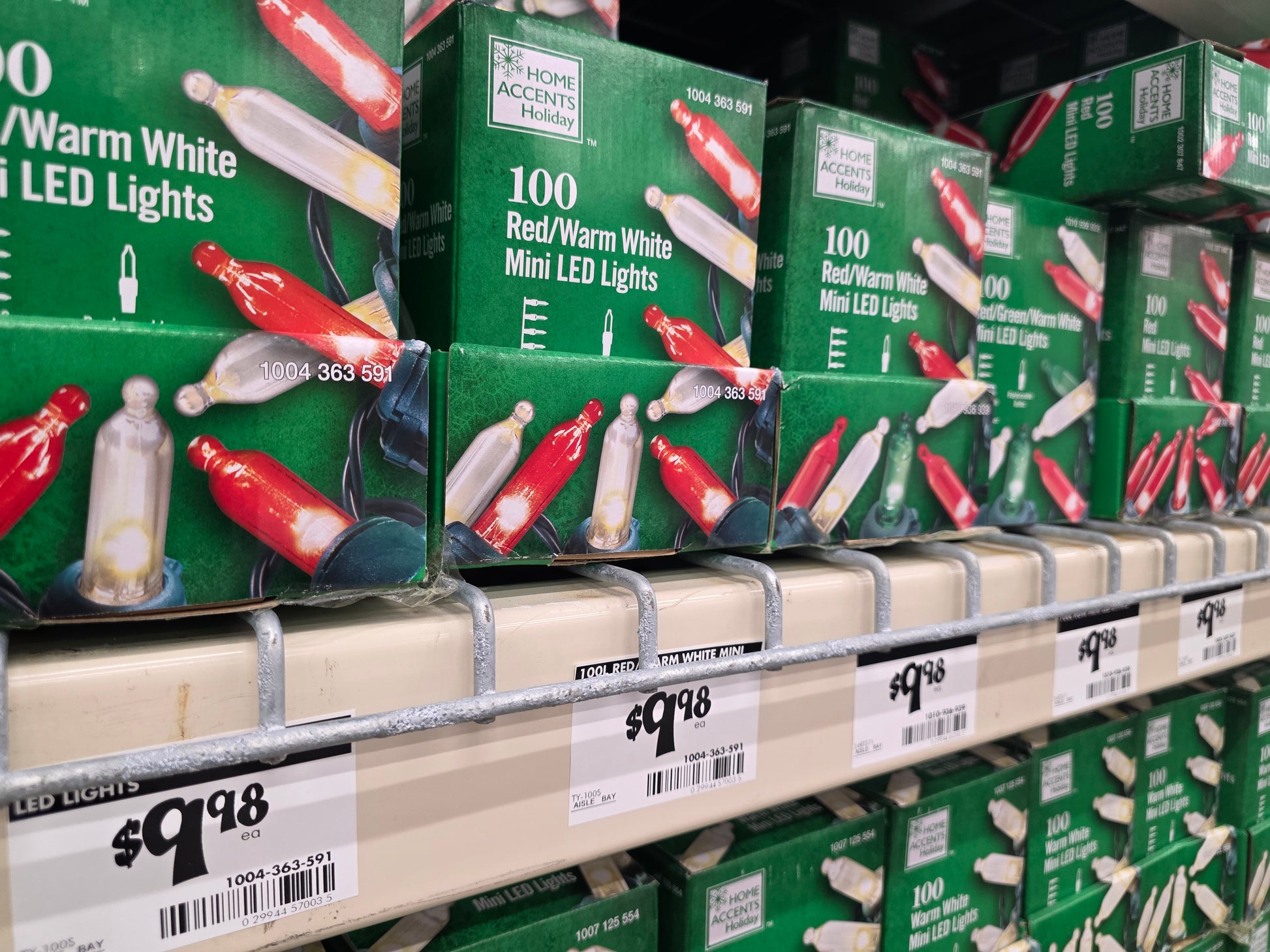 100 Mini LED String Lights with Green Wire