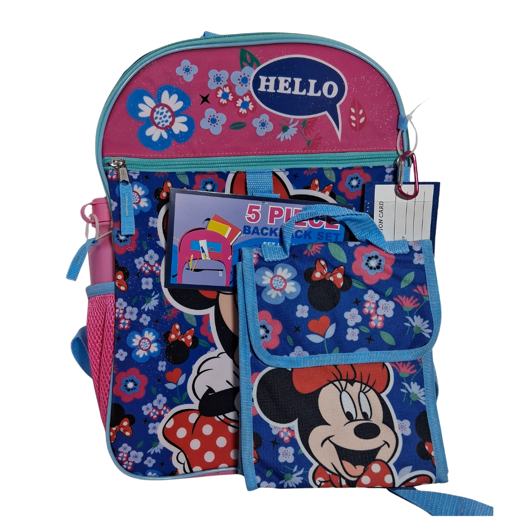 Minnie Backpack 5pc Set