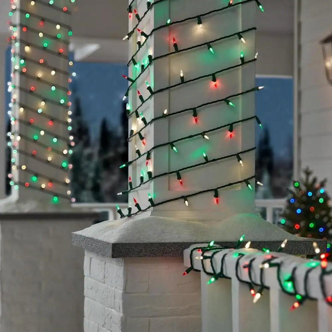 100 Mini LED String Lights with Green Wire