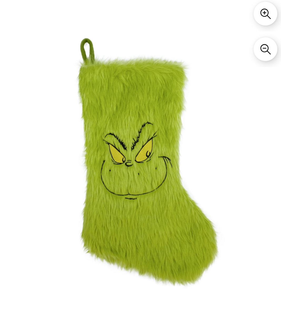 Dr. Seuss' How The Grinch Stole Christmas Furry Green Grinch
Face 20 inch Stocking b