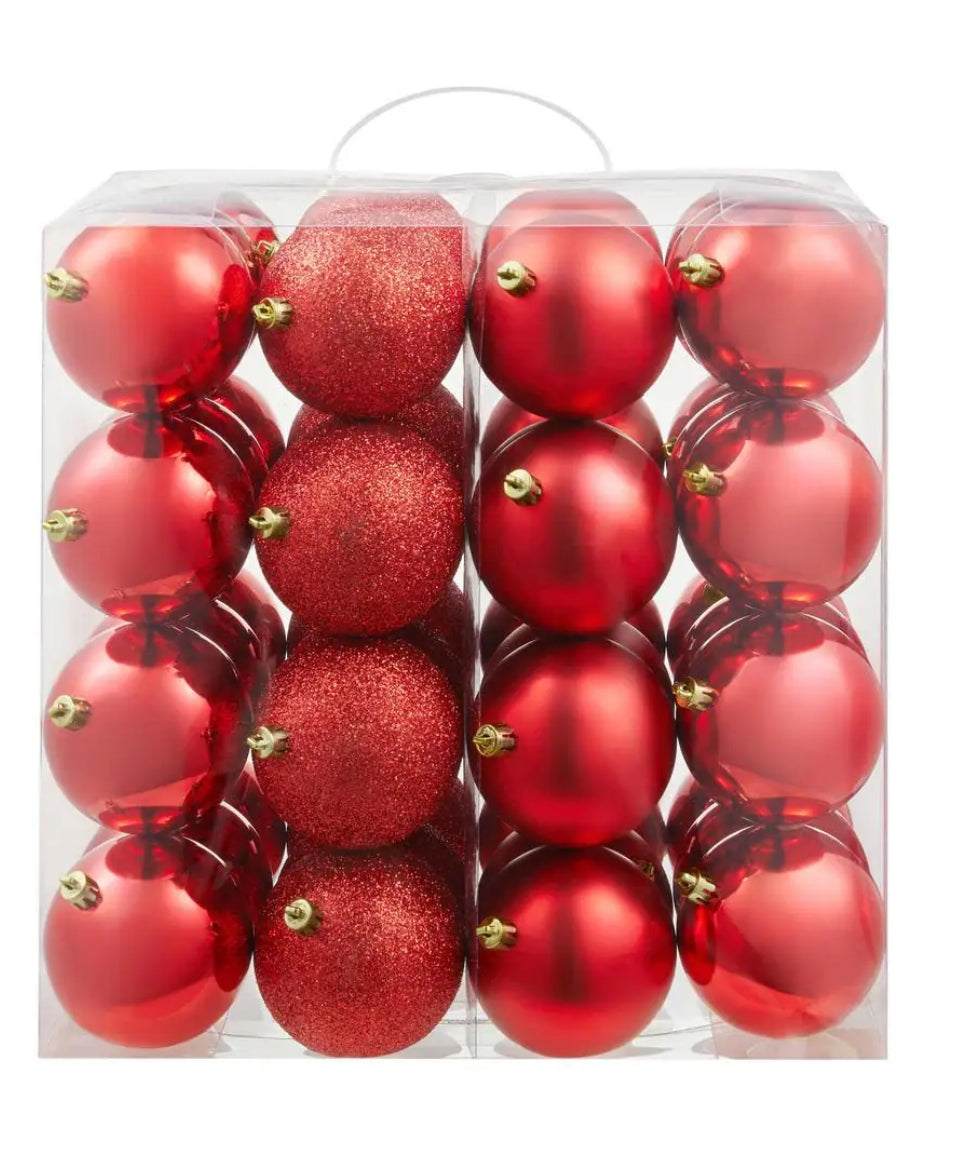 48-Piece Shatter-Resistant Ornaments