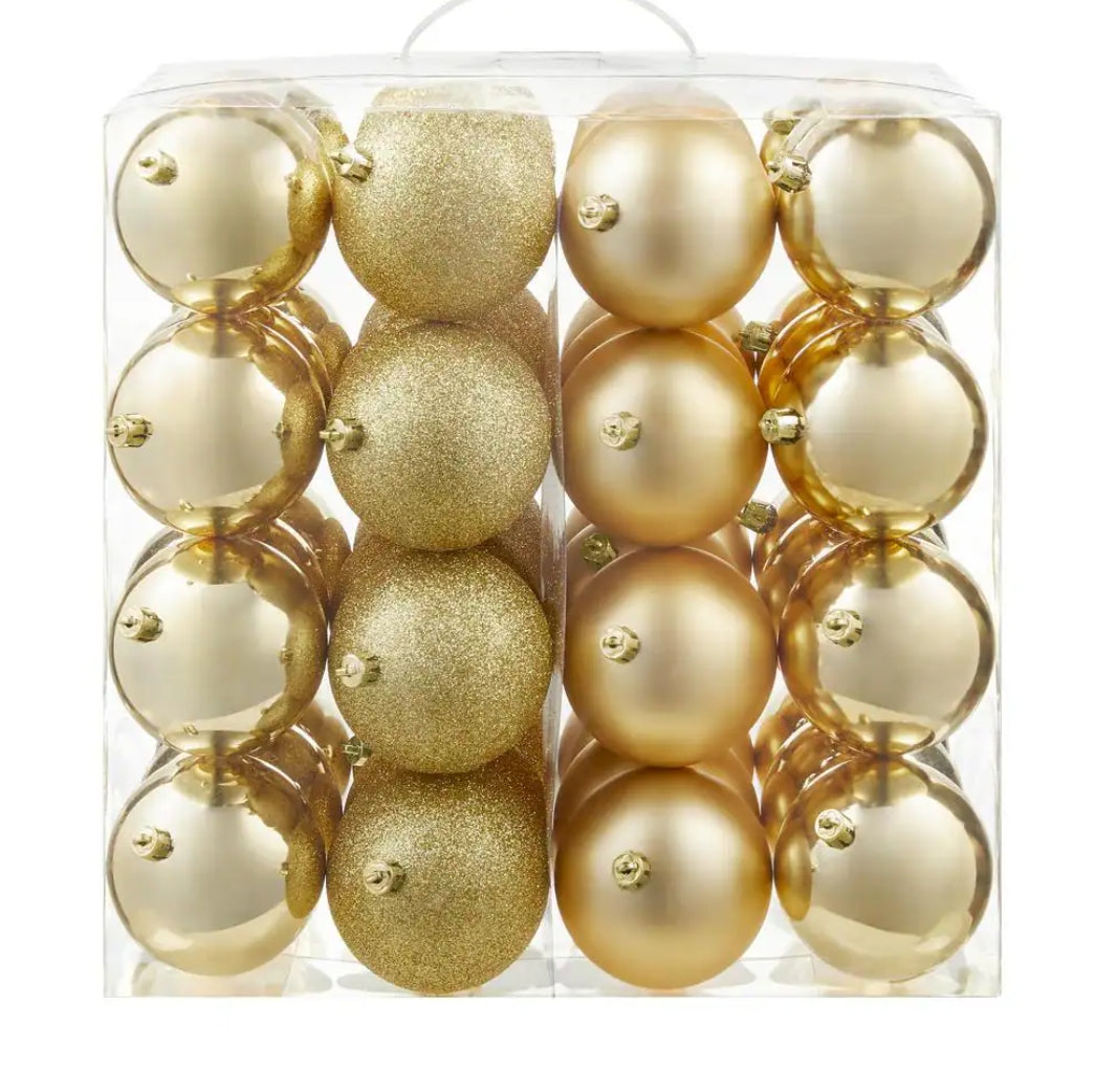 48-Piece Shatter-Resistant Ornaments