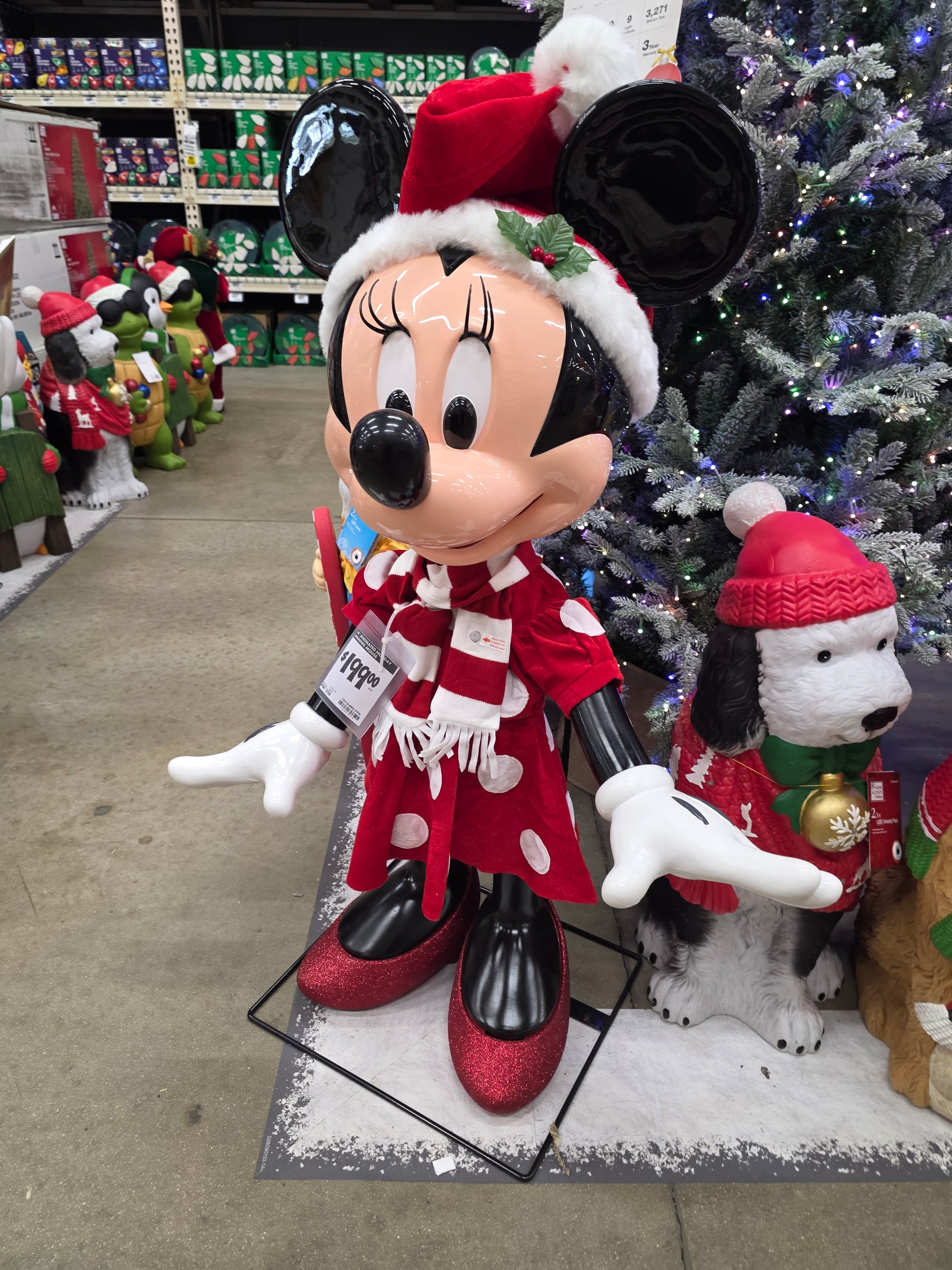 4 ft. Animated Holiday Minnie Mouse