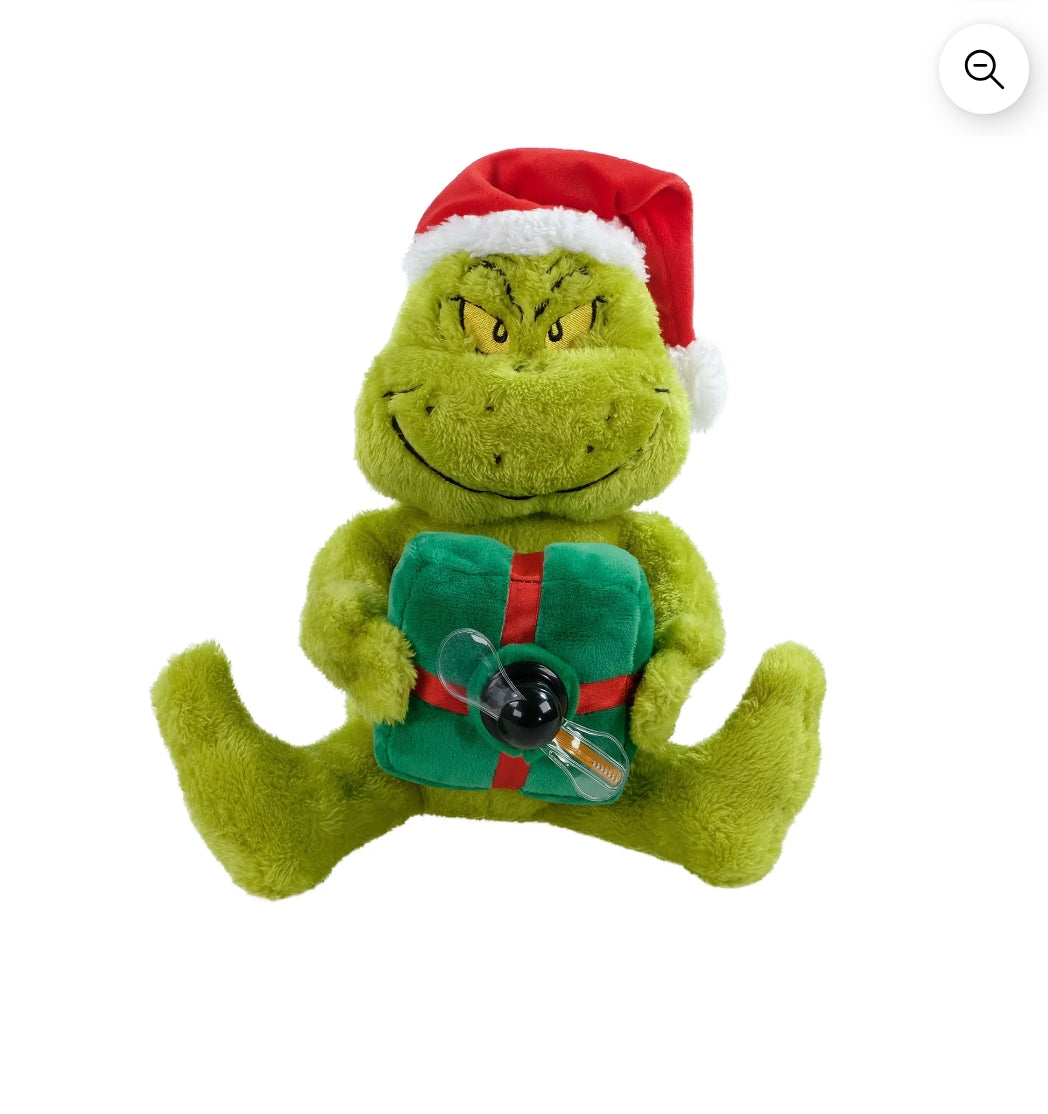 Grinch "Merry Grinchmas" Message Fan Plush, 10.25" Tall,