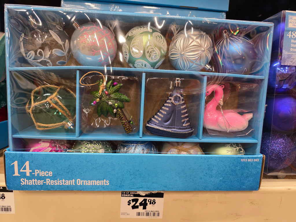 14-Piece Shatter-Resistant Ornaments