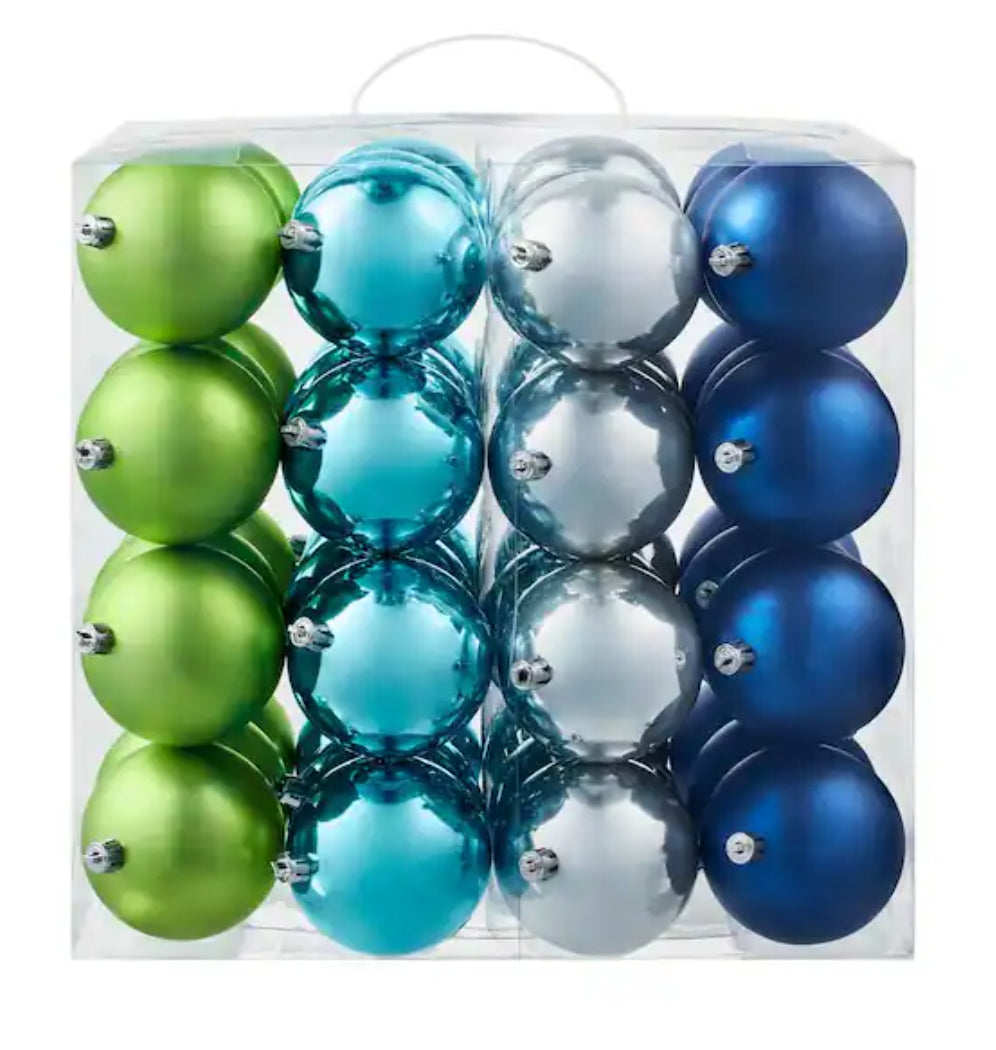 48-Piece Shatter-Resistant Ornaments