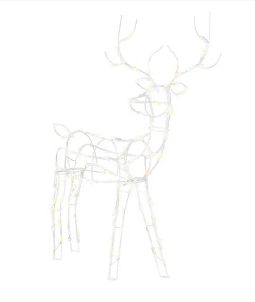 4 ft. LED Wire Reindeer Holiday Yard Decoration