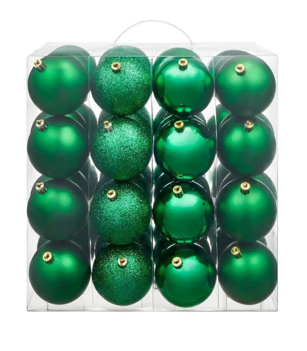 48-Piece Shatter-Resistant Ornaments