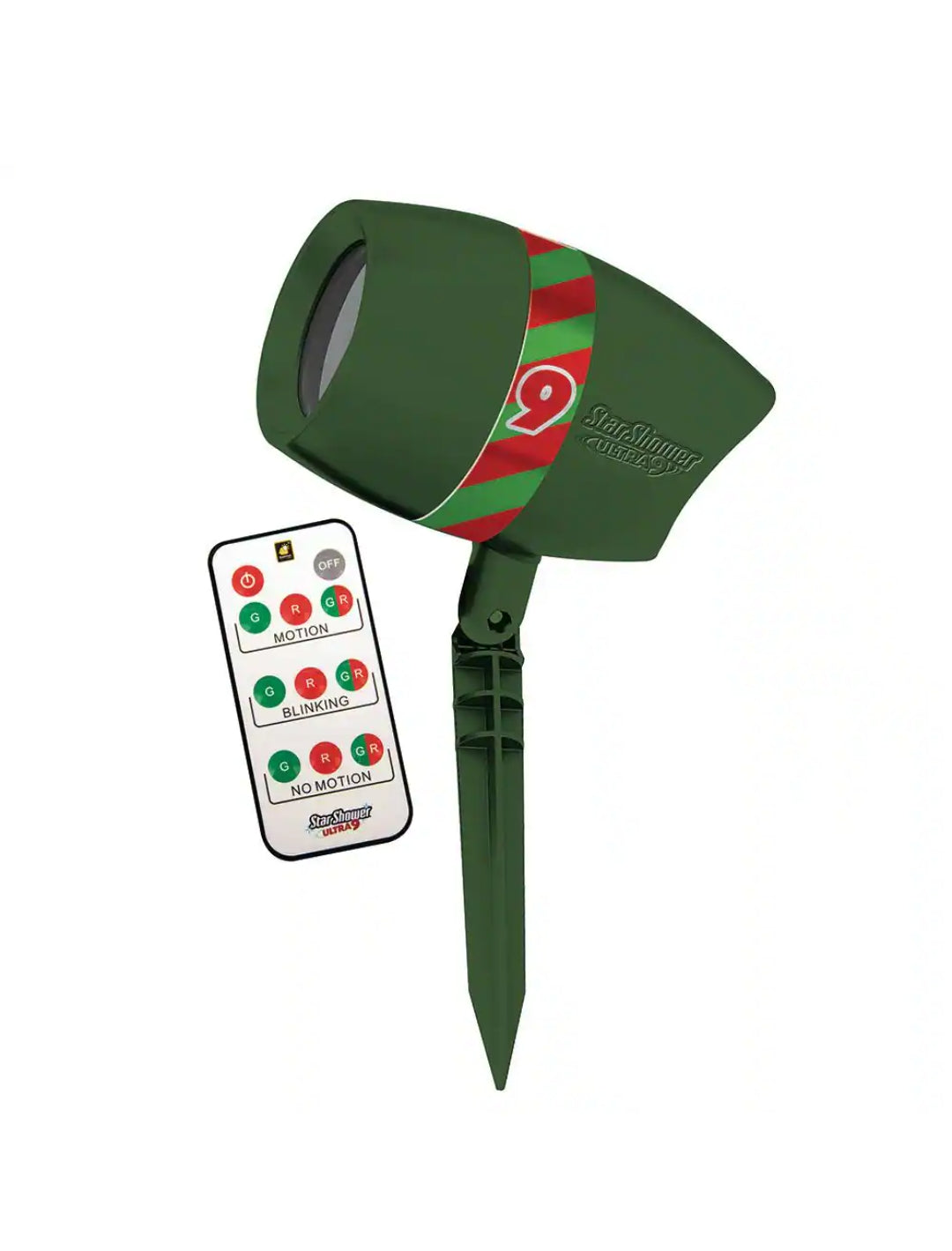 8 in. 9-Pattern Christmas Projector Light with Remote