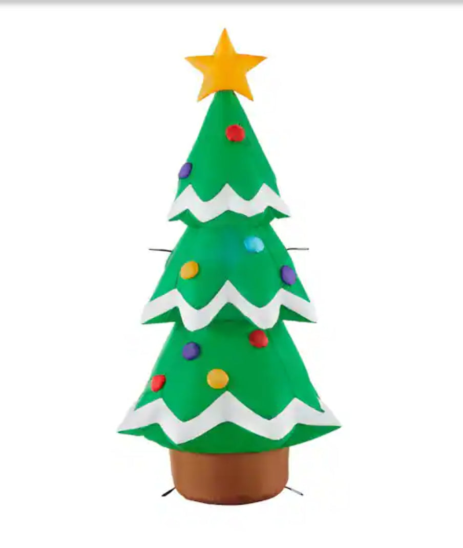 3.5 ft. H x 1.6 ft. W LED Airblown Holiday Lights Christmas Tree Inflatable