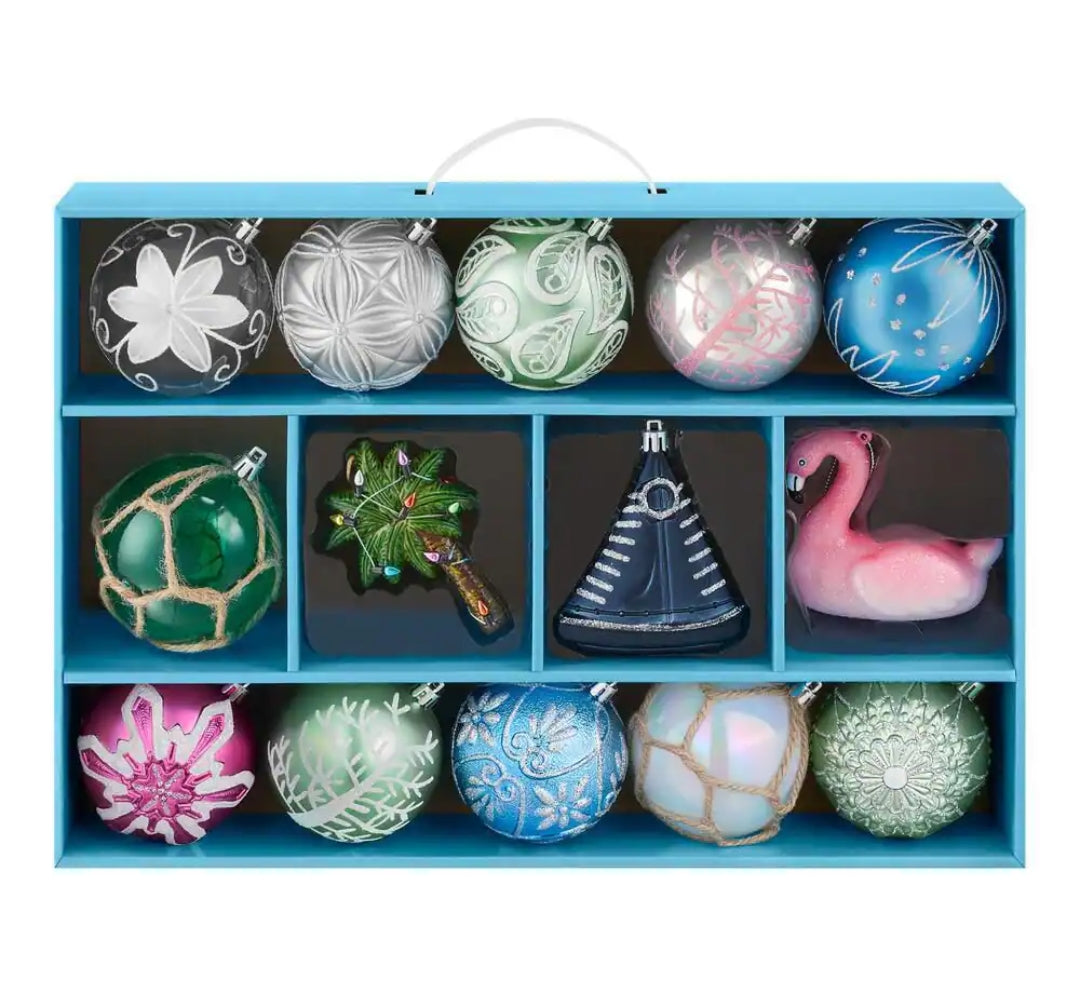 14-Piece Shatter-Resistant Ornaments