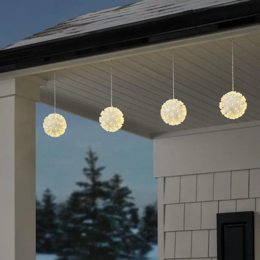 5.5 in. LED Hanging Sphere Lights (4-Pack)