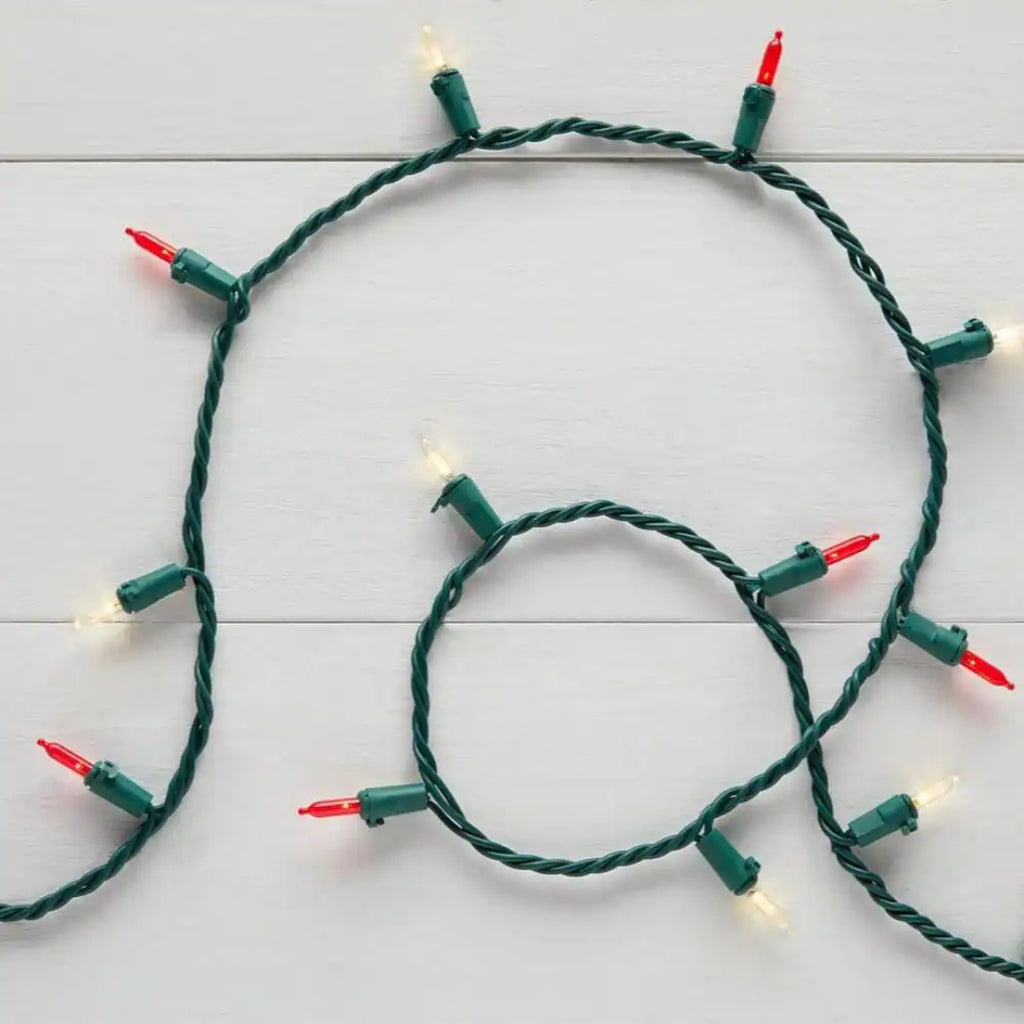 100 Mini LED String Lights with Green Wire