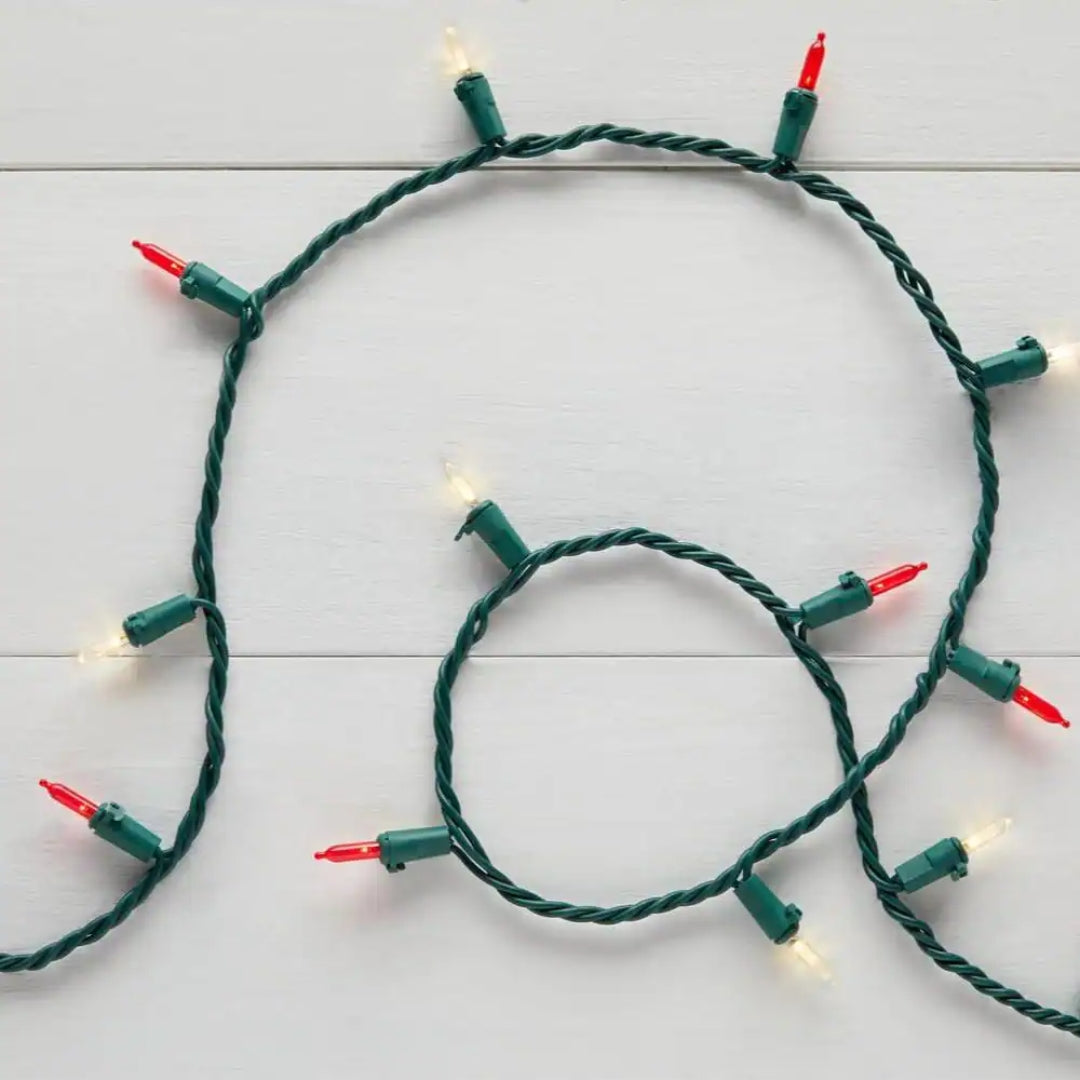 100 Mini LED String Lights with Green Wire