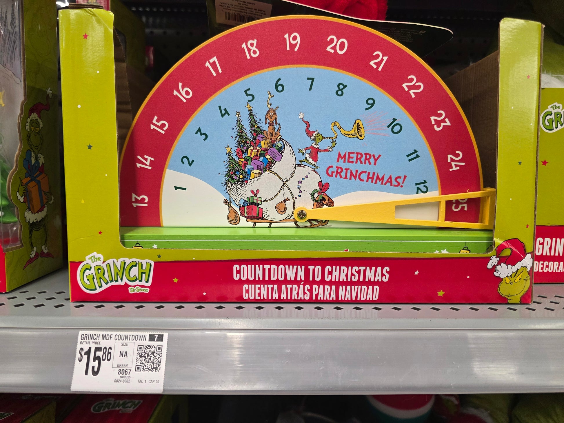 DC Grinch MDF Countdown Calendar