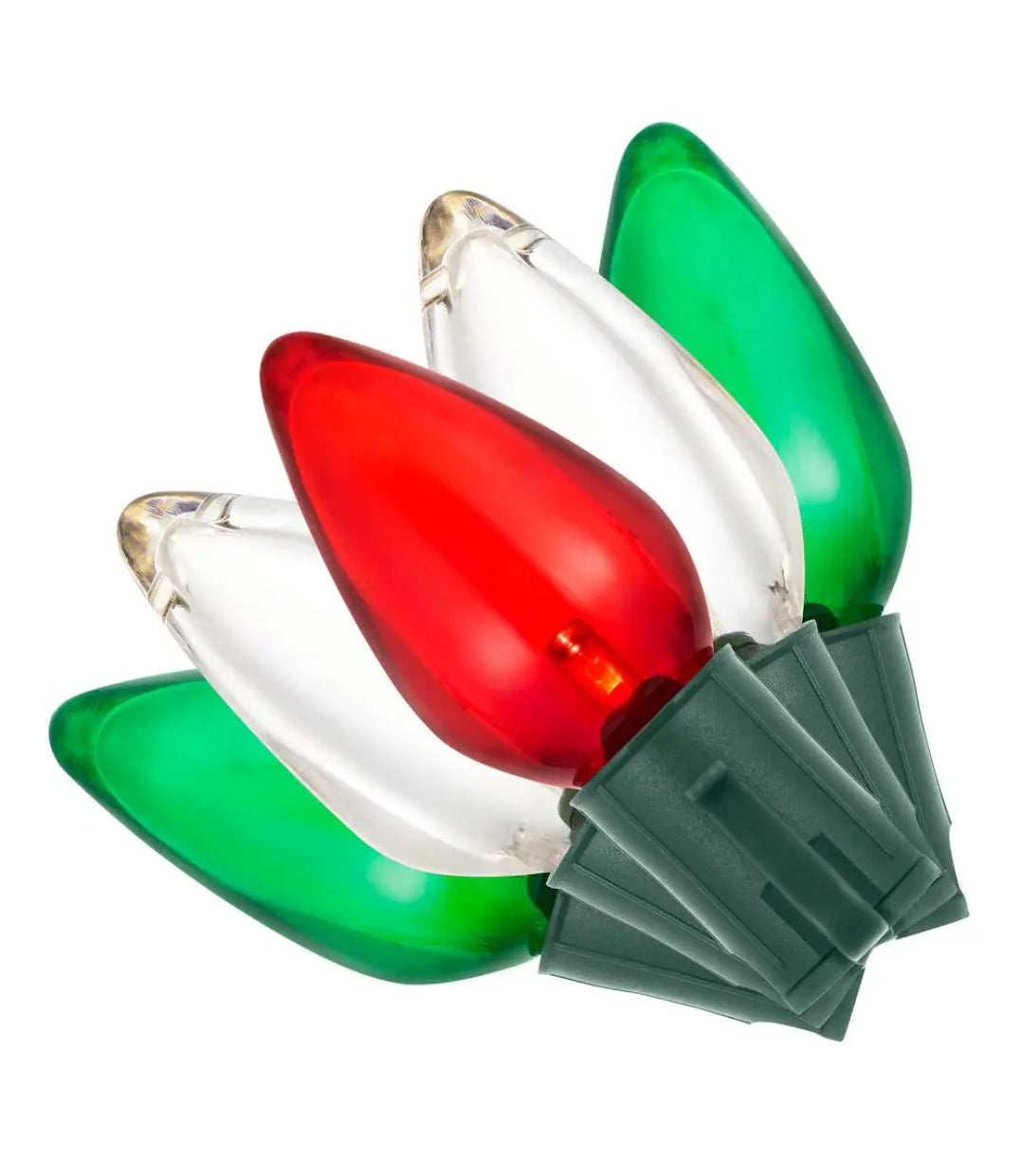 100 Count Steady Lit Super-Bright C9 LED Lights