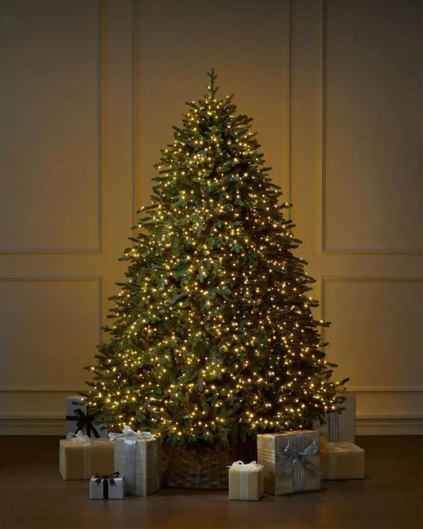 7.5 ft. Yorkshire Twinkling Fir LED Pre-Lit Artificial Christmas Tree T35