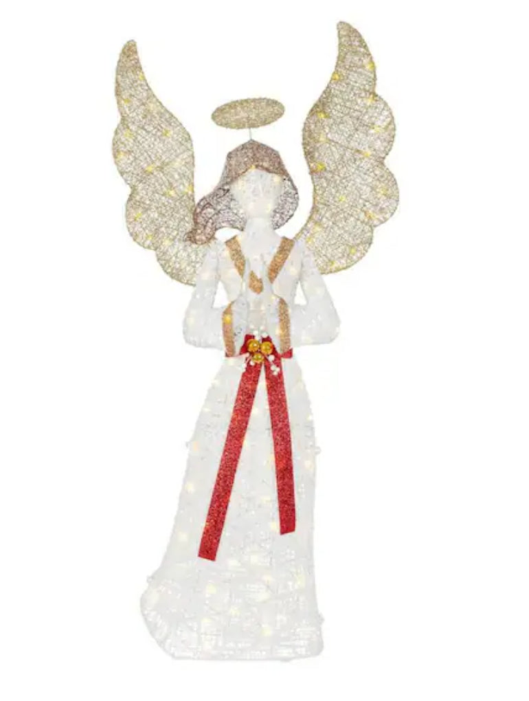 6 ft. Polar Wishes LED Angel Holiday Yard Decoration