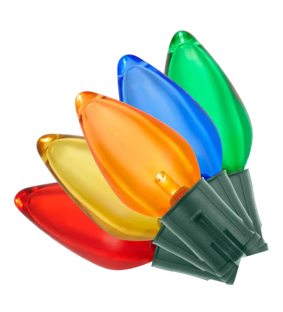 100 Count Steady Lit Super-Bright C9 LED Lights