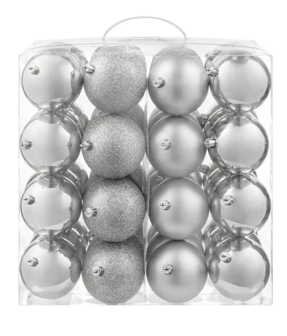 48-Piece Shatter-Resistant Ornaments