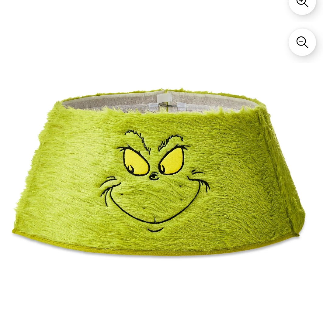 Dr. Seuss' How The Grinch Stole Christmas™ Green Fuzzy Tree Skirt Collar