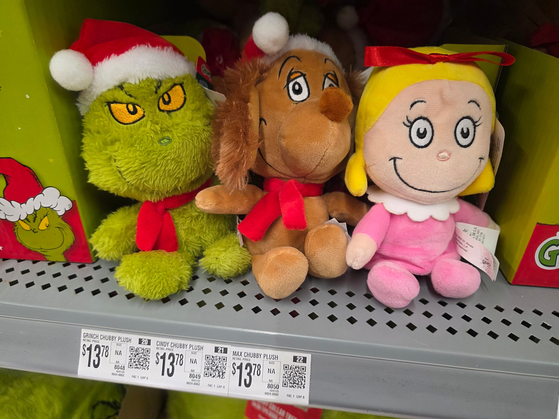 Dr. Seuss' How The Grinch Stole Christmas Christmas Max 8in Plush