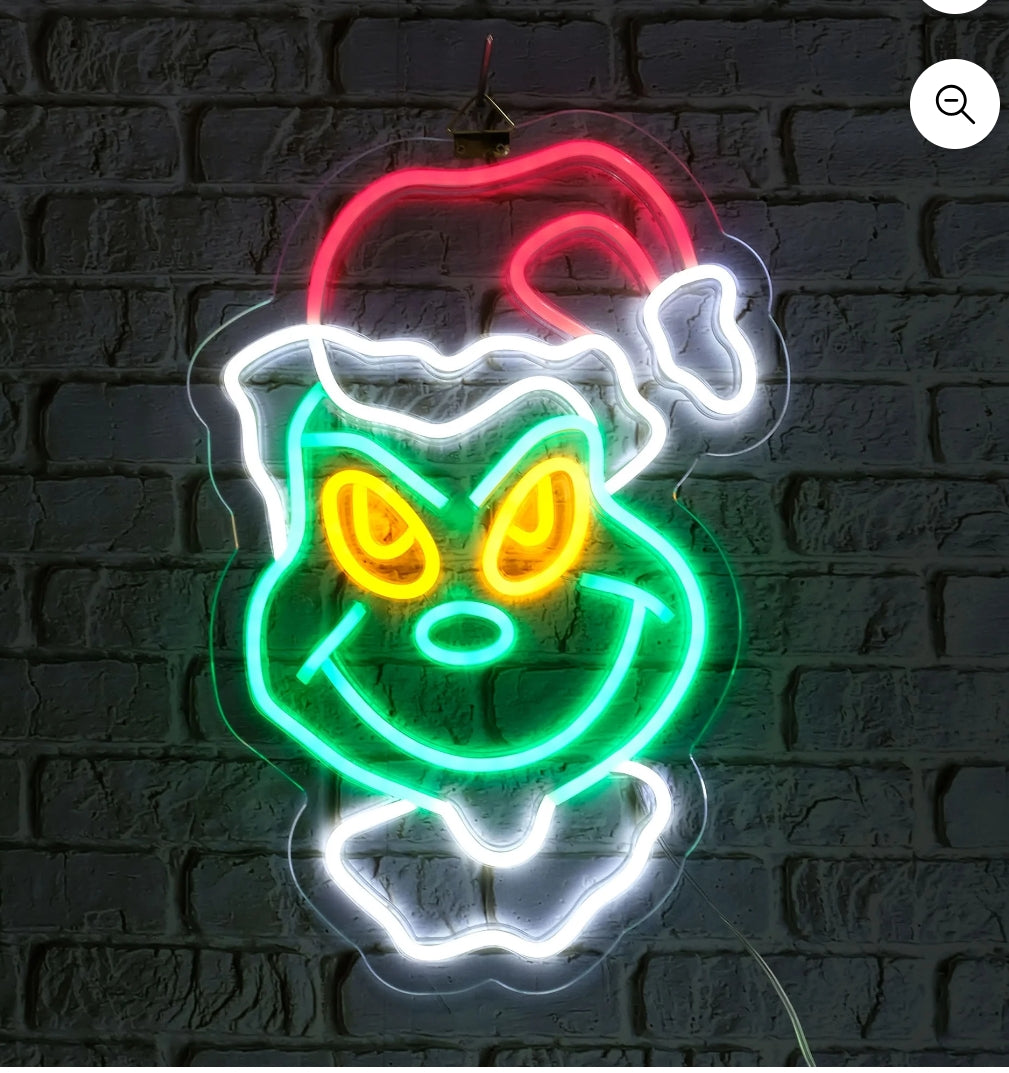 Dr. Seuss' How The Grinch Stole Christmas Neon Tube Light up
Hanging Wall Decor